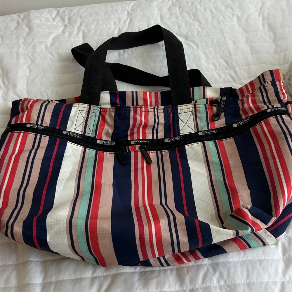 Le sport sac Striped Multi-Color Bag